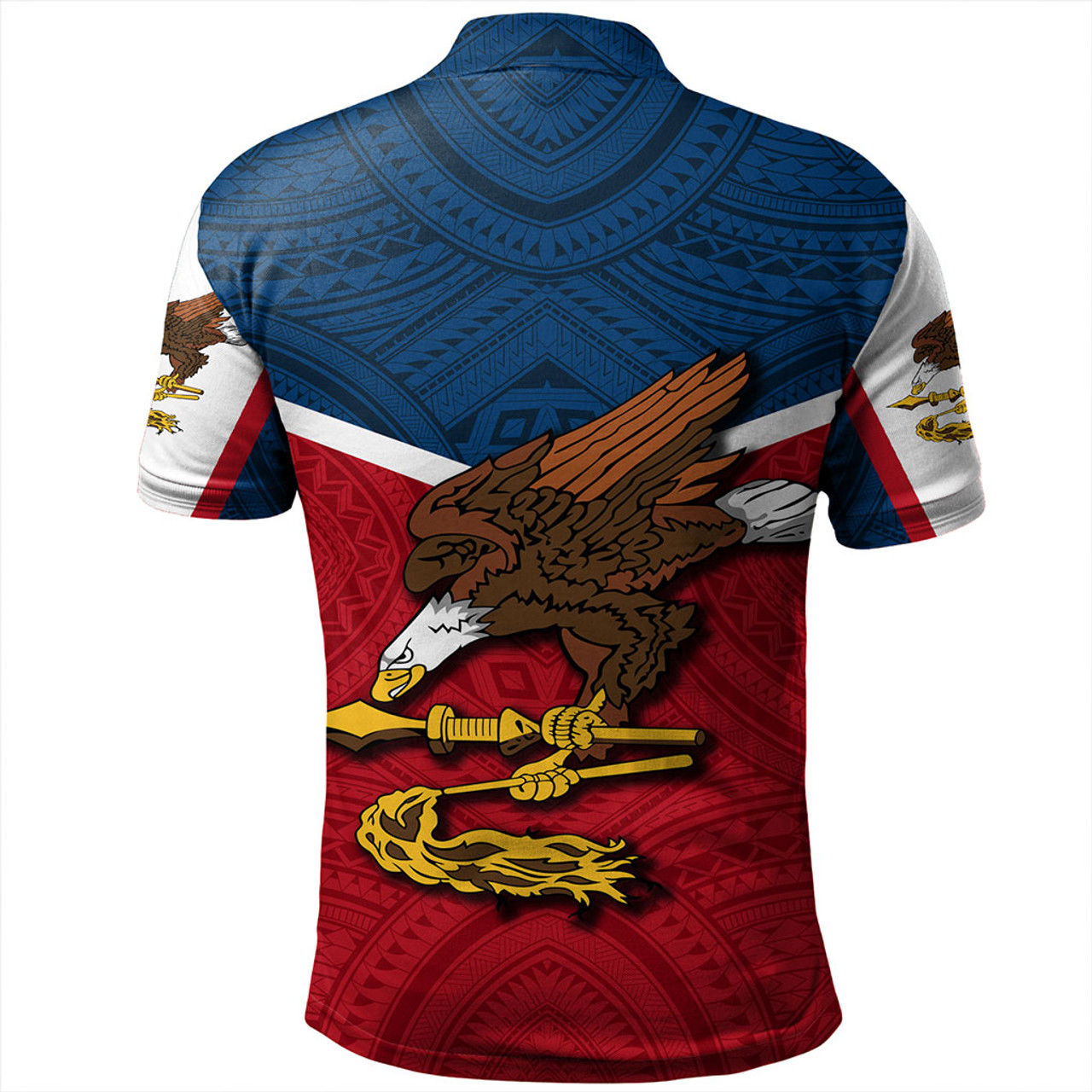 American Samoa Polo Shirt Samoa Tribal Flag Sport Style