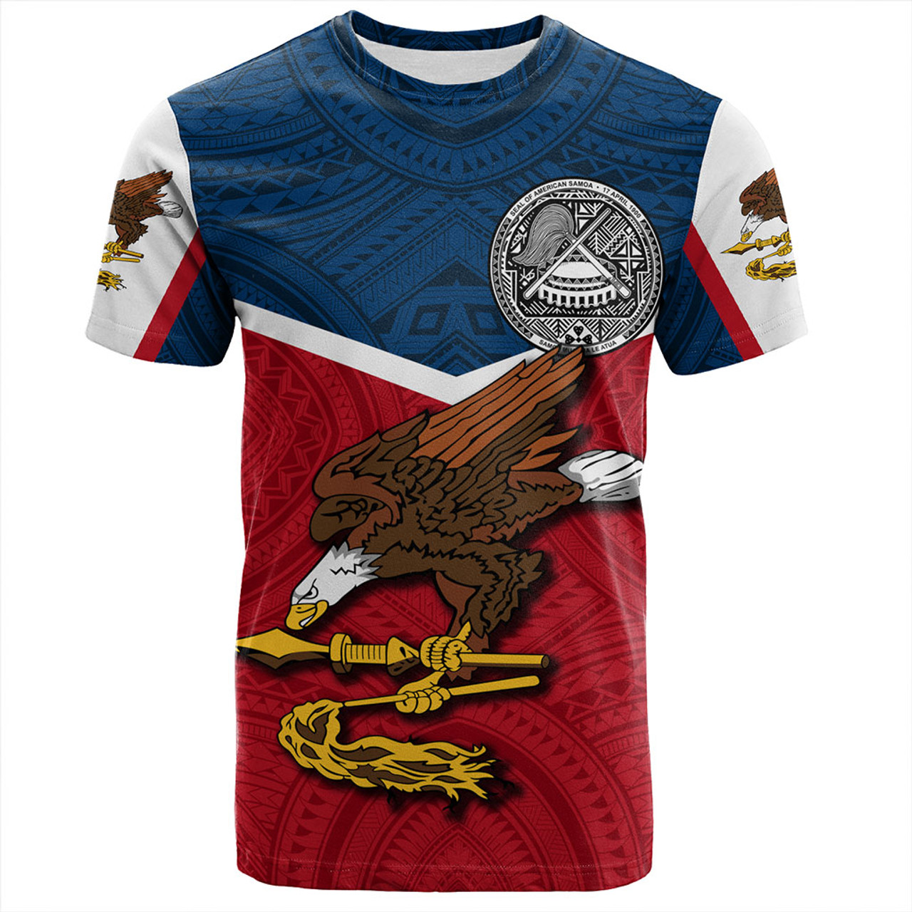 American Samoa T-Shirt Samoa Tribal Flag Sport Style