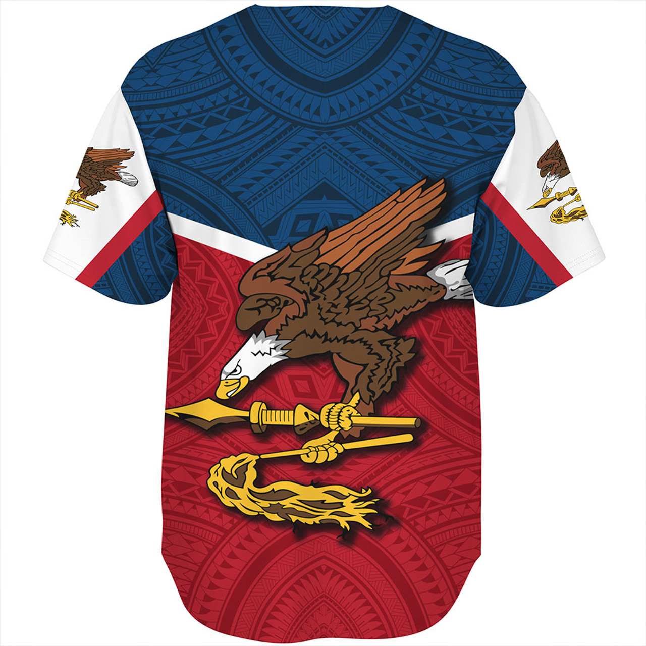 American Samoa Baseball Shirt Samoa Tribal Flag Sport Style