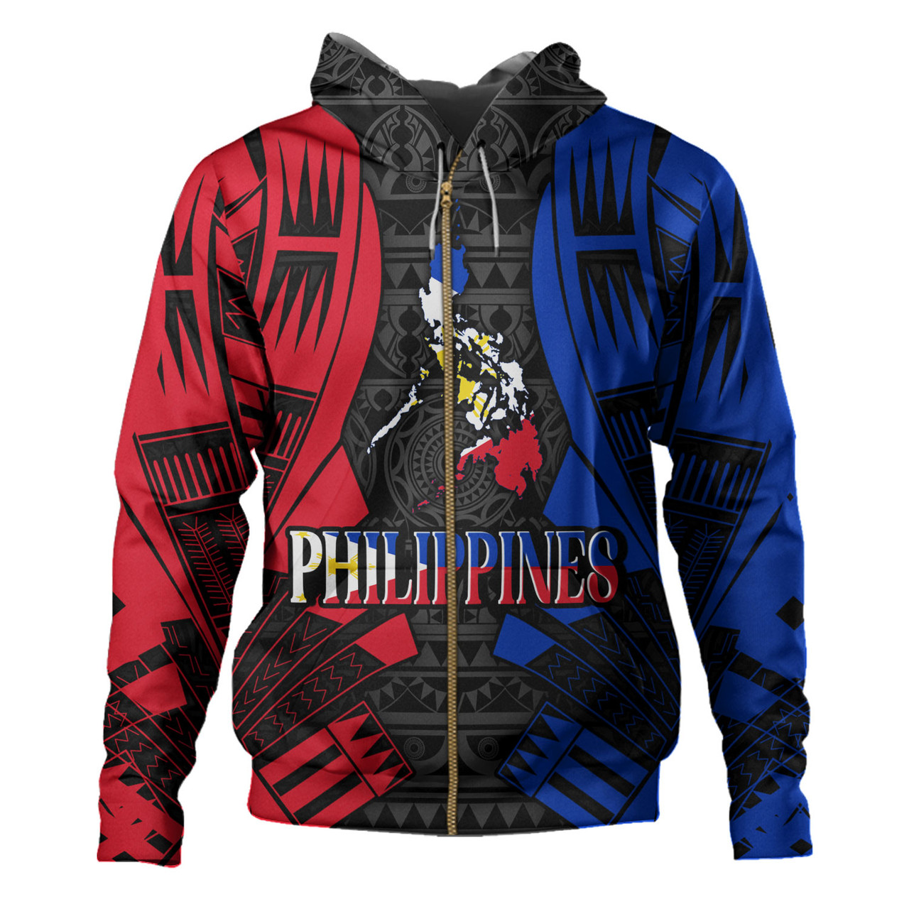 Philippines Filipinos Custom Personalised Hoodie Tattoo Style