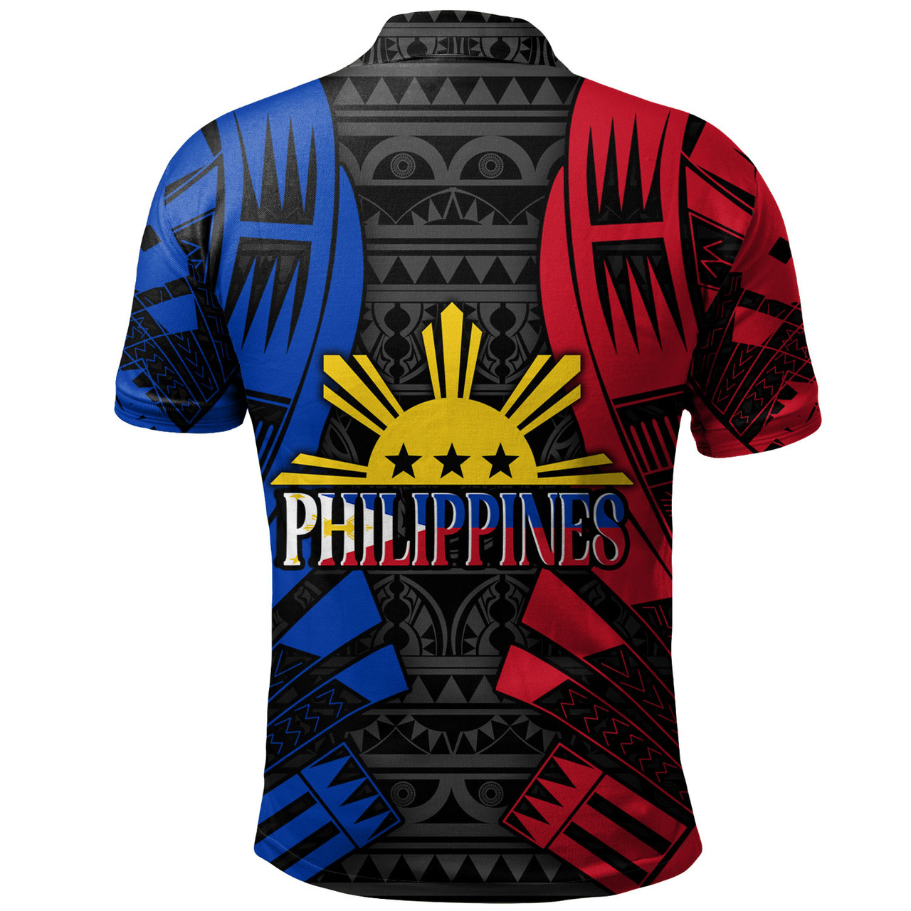 Philippines Filipinos Custom Personalised Polo Shirt Tattoo Style