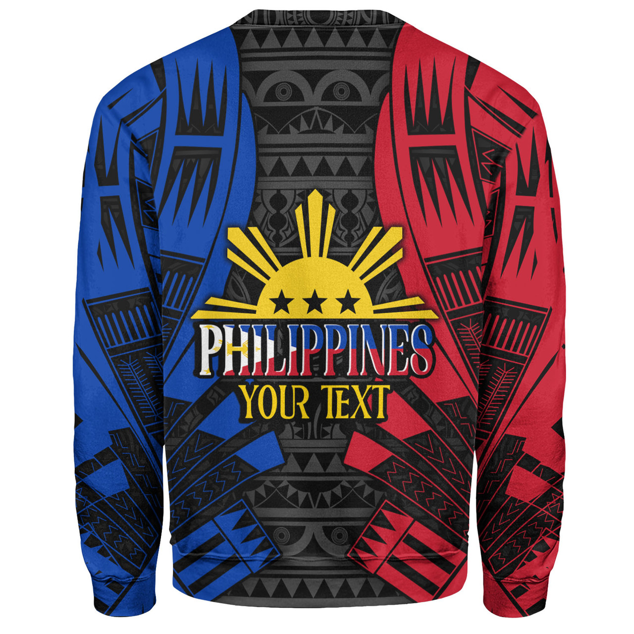 Philippines Filipinos Custom Personalised Sweatshirt Tattoo Style