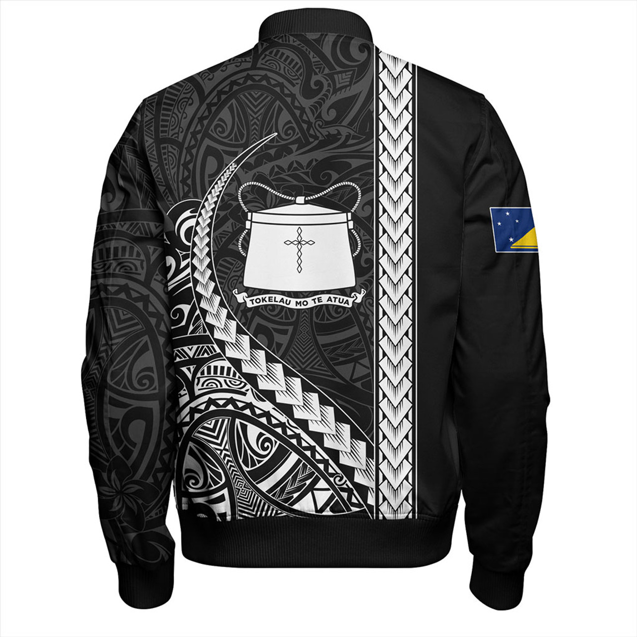 Tokelau Bomber Jacket Tribal Polynesian Coat Of Arms