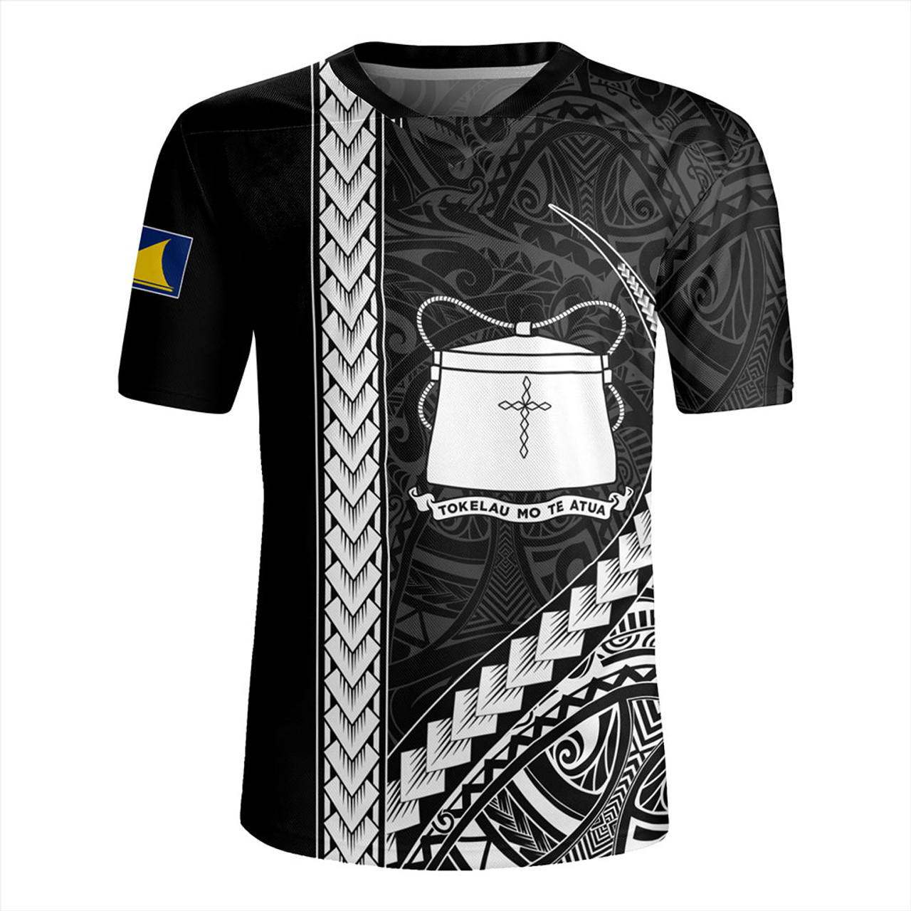 Tokelau Rugby Jersey Tribal Polynesian Coat Of Arms