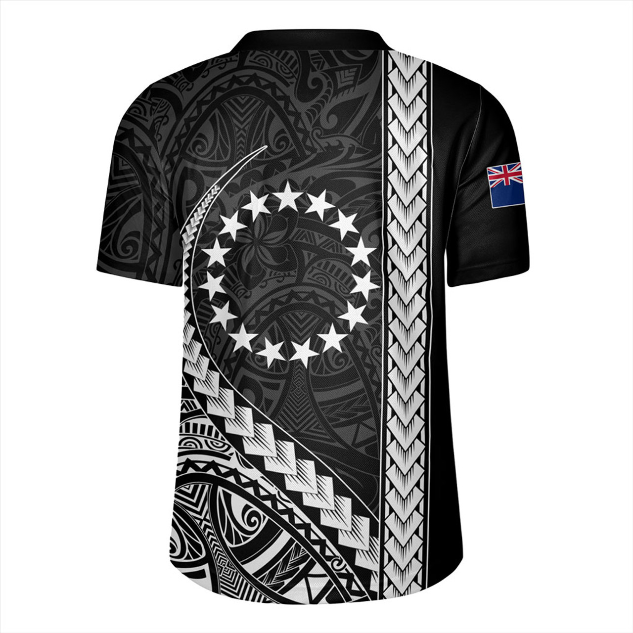 Cook Islands Rugby Jersey Tribal Polynesian Coat Of Arms