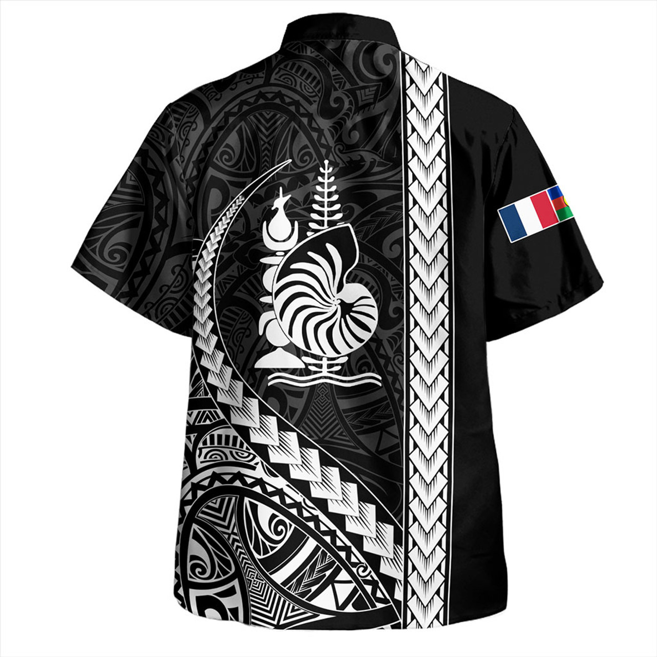 New Caledonia Hawaiian Shirt Tribal Melanesian Coat Of Arms