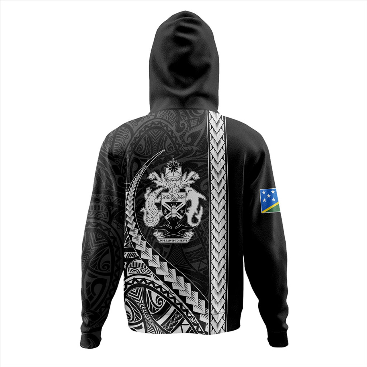 Solomon Islands Hoodie Tribal Melanesian Coat Of Arms