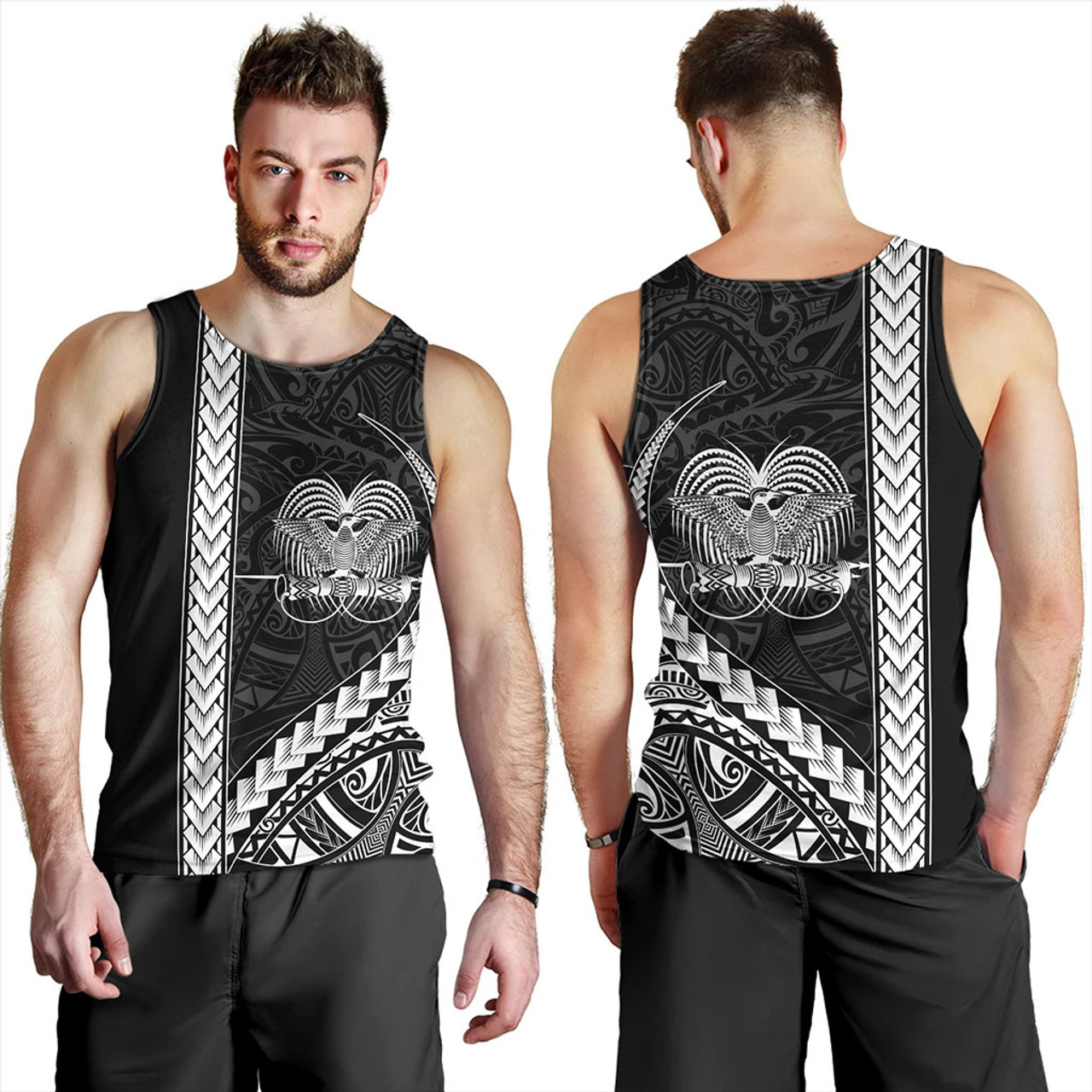 Papua New Guinea Tank Top Tribal Melanesian Coat Of Arms