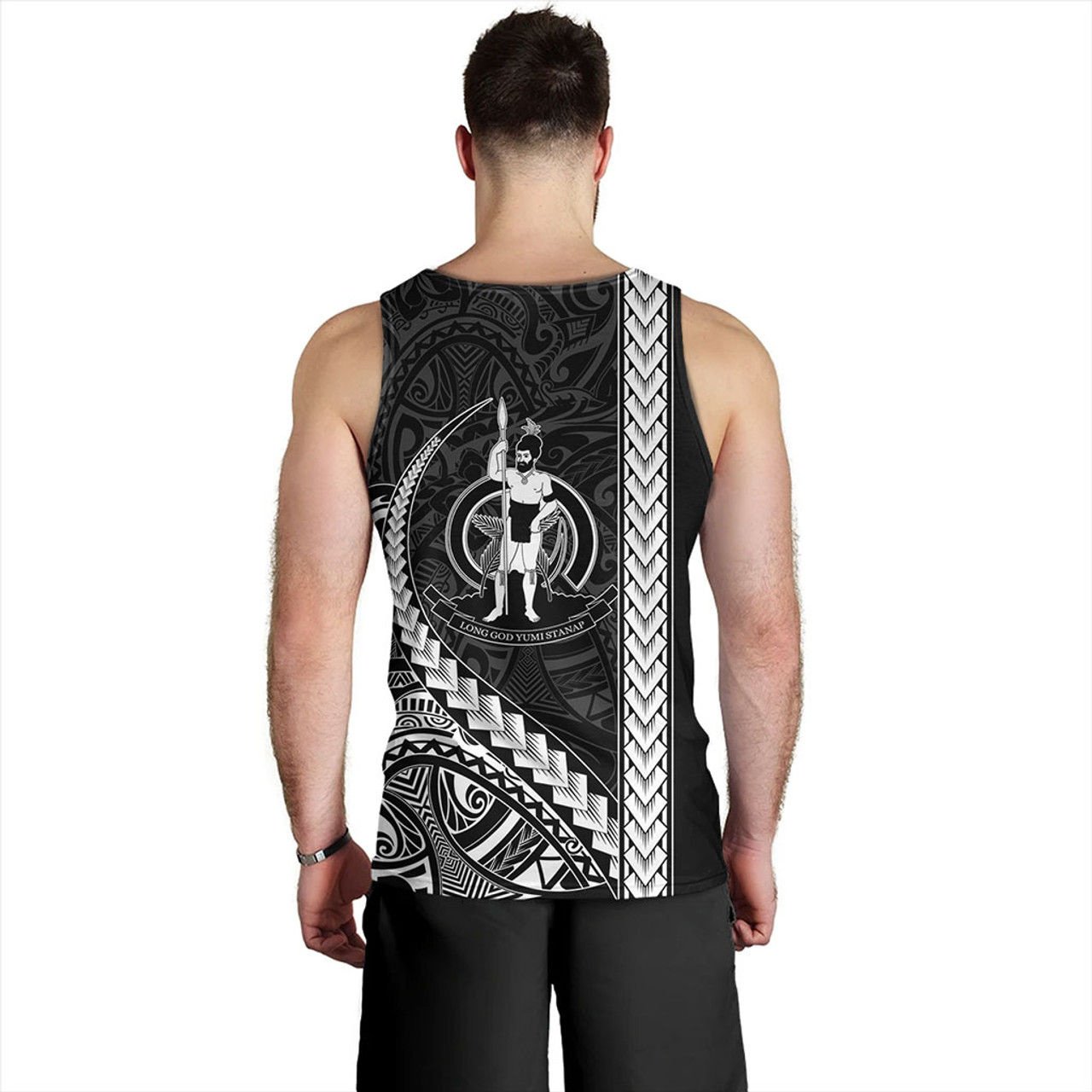 Vanuatu Tank Top Tribal Melanesian Coat Of Arms