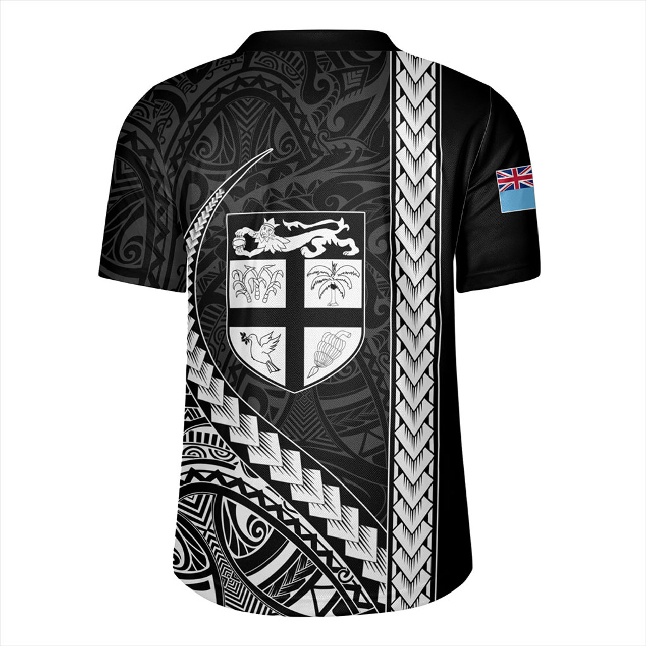 Fiji Rugby Jersey Tribal Melanesian Coat Of Arms