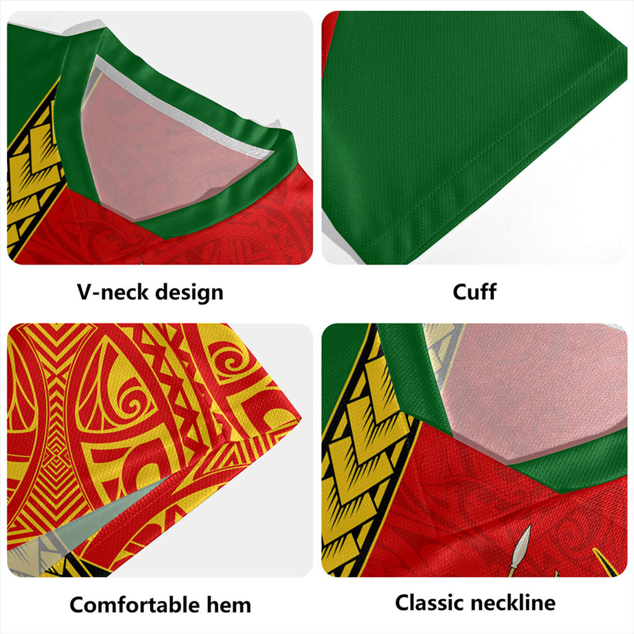 Vanuatu Rugby Jersey Tribal Melanesian Flag And Coat Of Arms