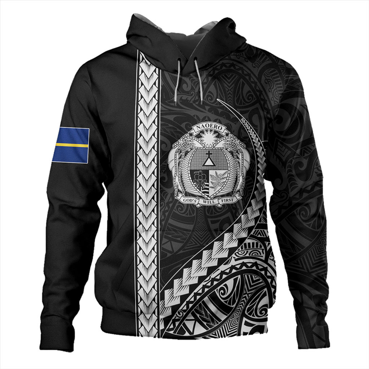 Nauru Hoodie Tribal Micronesian Coat Of Arms