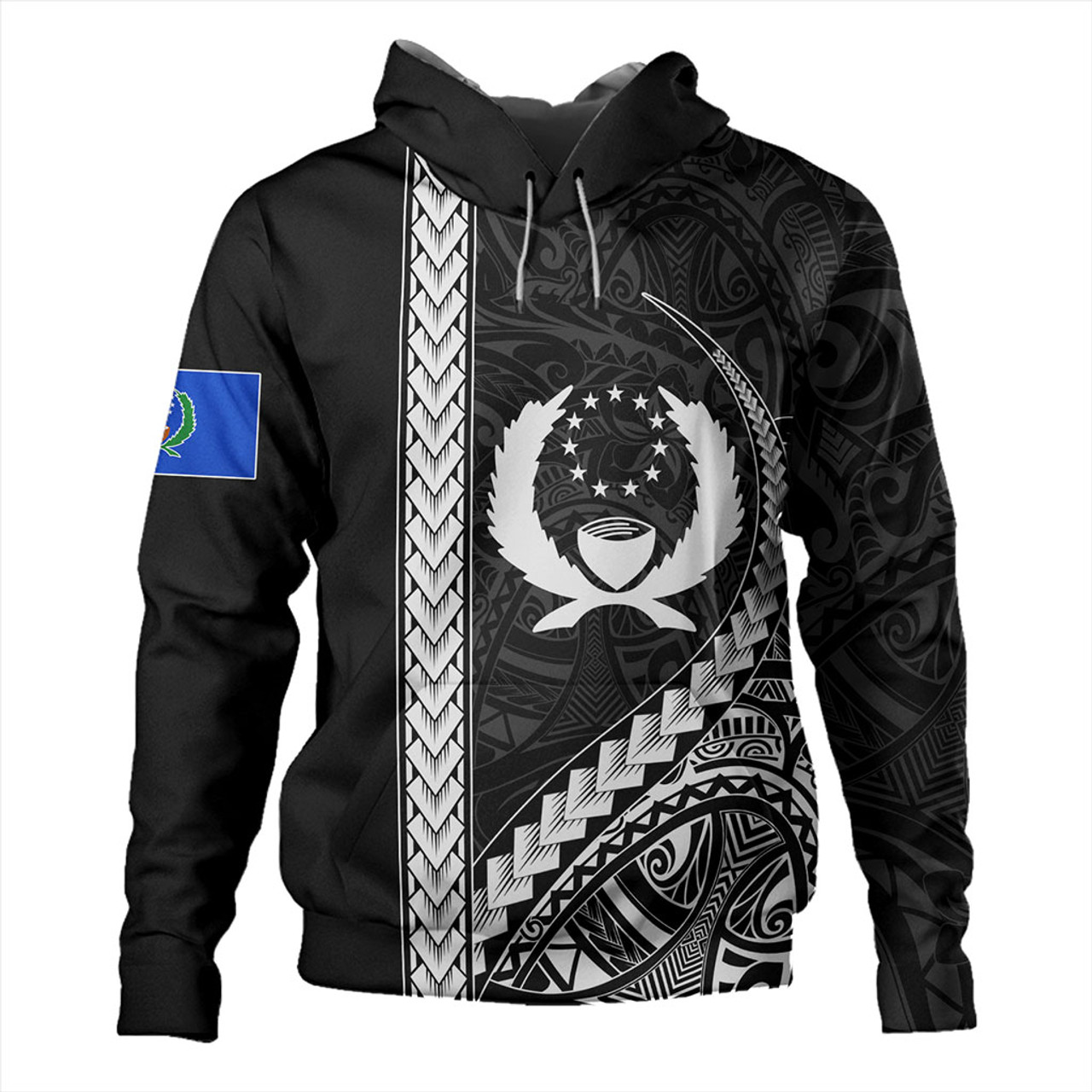 Pohnpei State Hoodie Tribal Micronesian Coat Of Arms