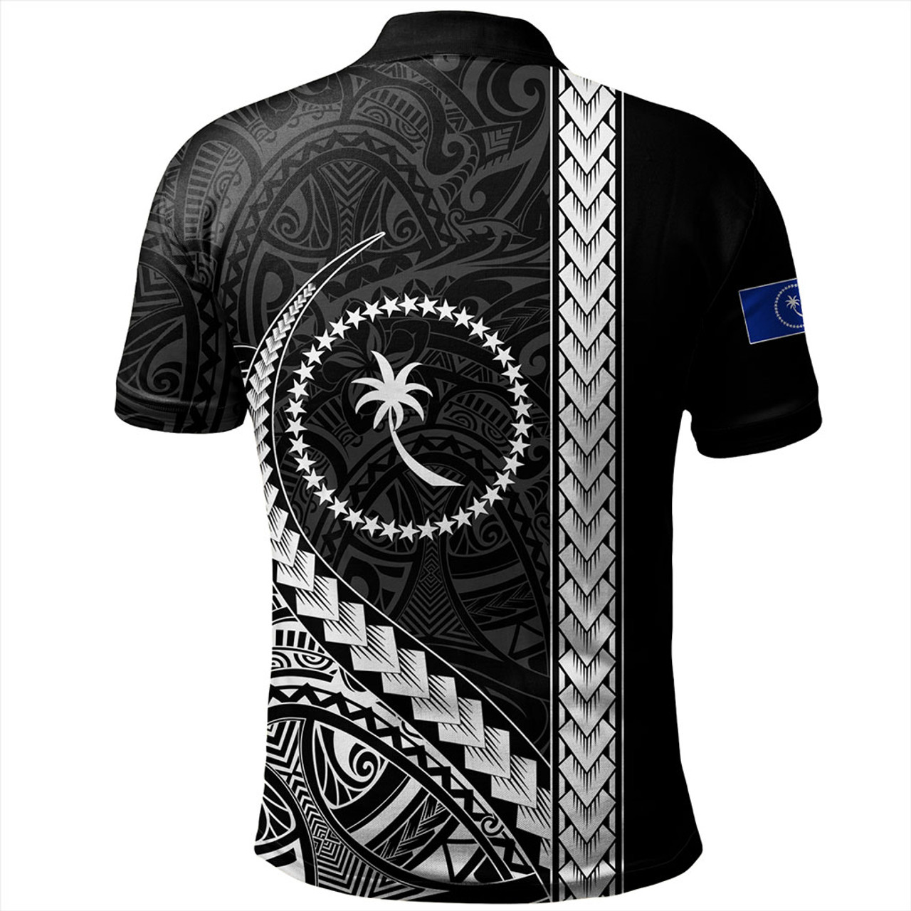 Chuuk State Polo Shirt Tribal Micronesian Coat Of Arms