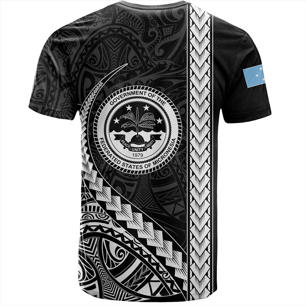 Federated States Of Micronesia T-Shirt Tribal Micronesian Coat Of Arms