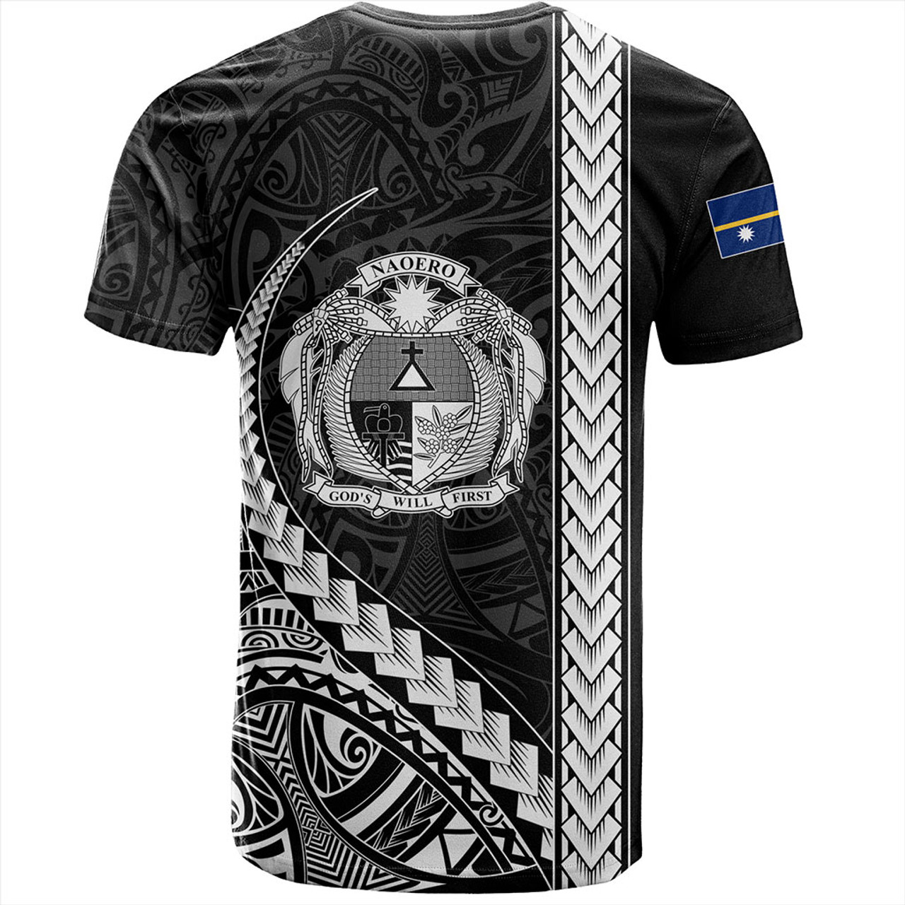 Nauru T-Shirt Tribal Micronesian Coat Of Arms