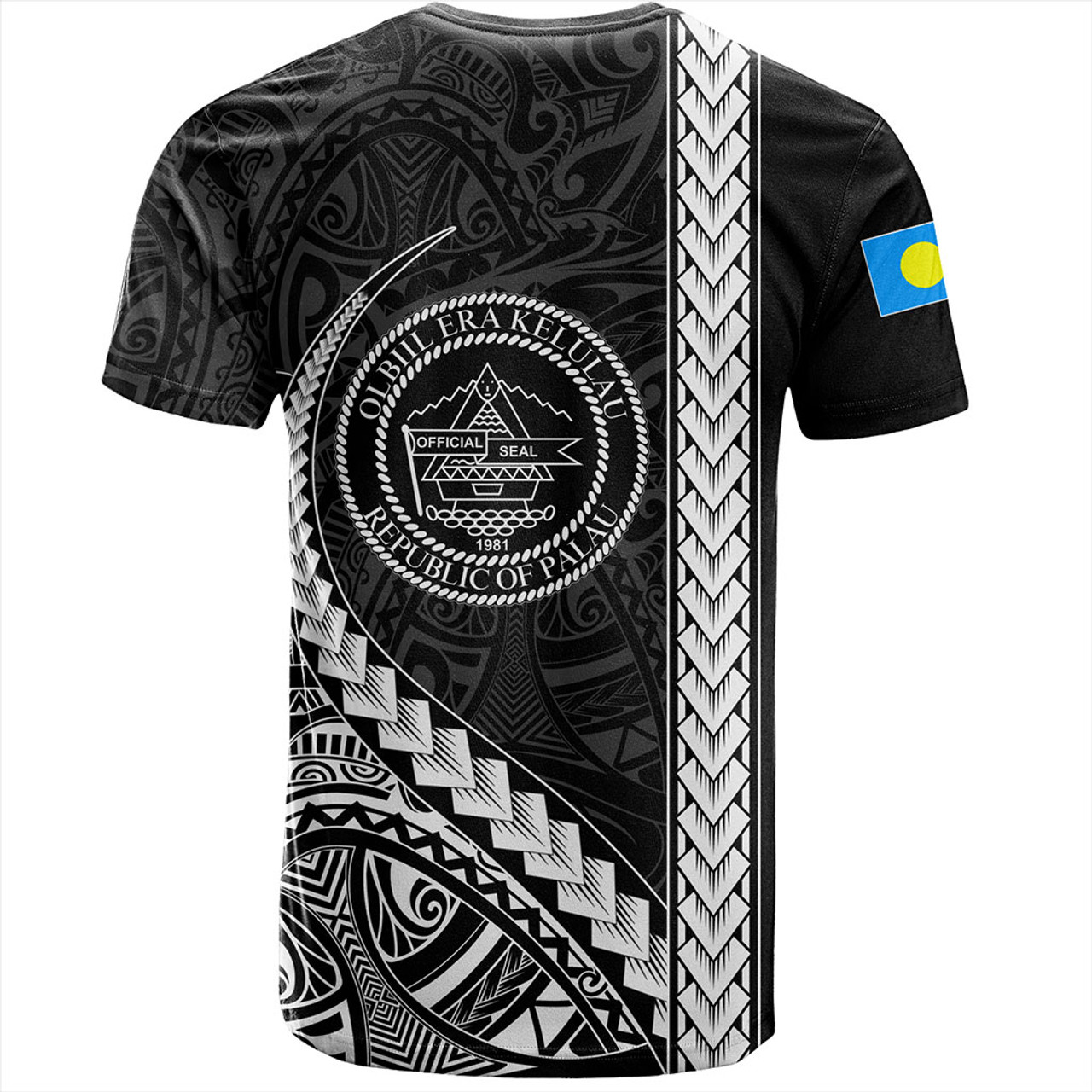 Palau T-Shirt Tribal Micronesian Coat Of Arms