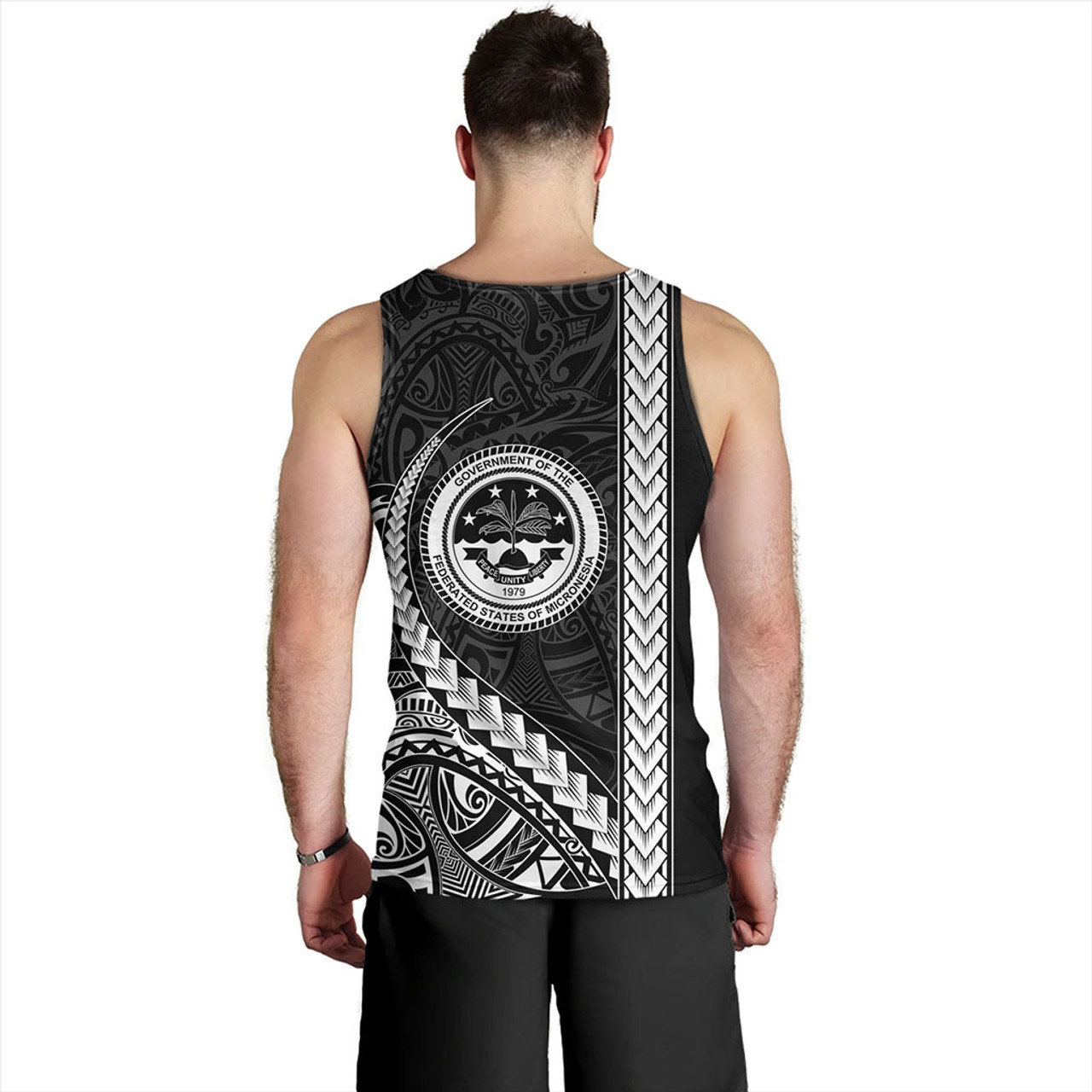 Federated States Of Micronesia Tank Top Tribal Micronesian Coat Of Arms