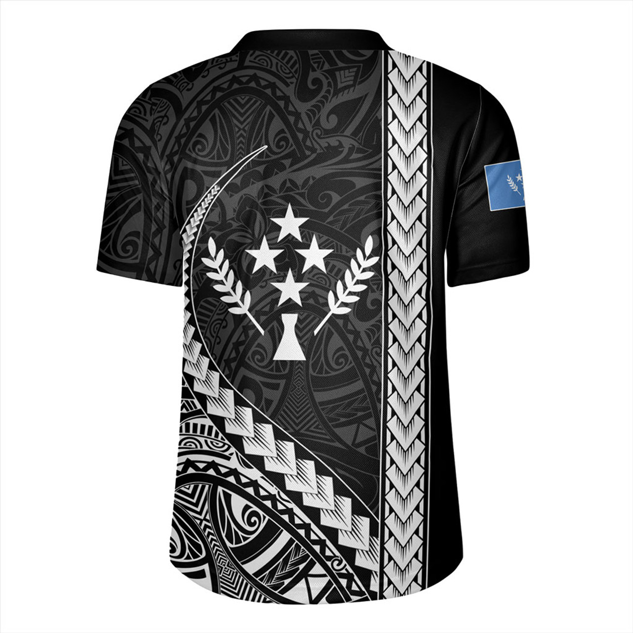 Kosrae Rugby Jersey Tribal Micronesian Coat Of Arms