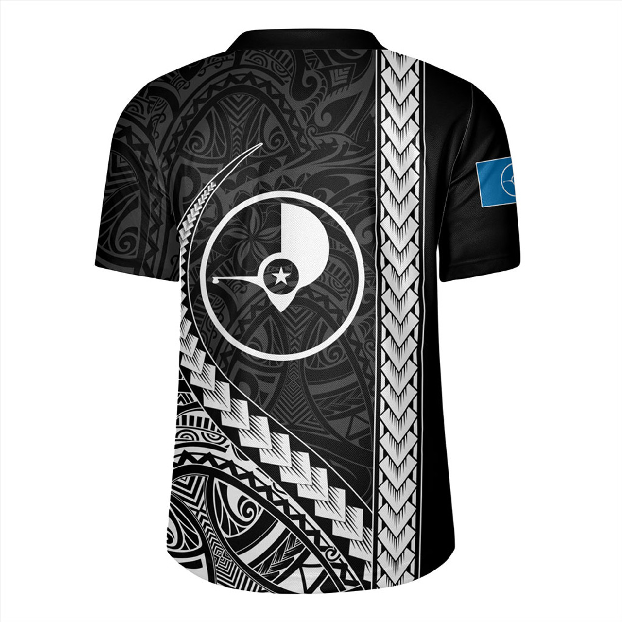 Yap State Rugby Jersey Tribal Micronesian Coat Of Arms