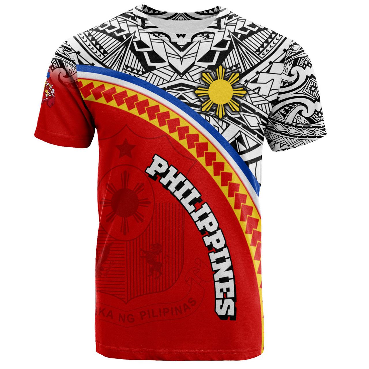 Philippines Filipinos Custom Personalised T-Shirt Tribal Patterns Curve Style