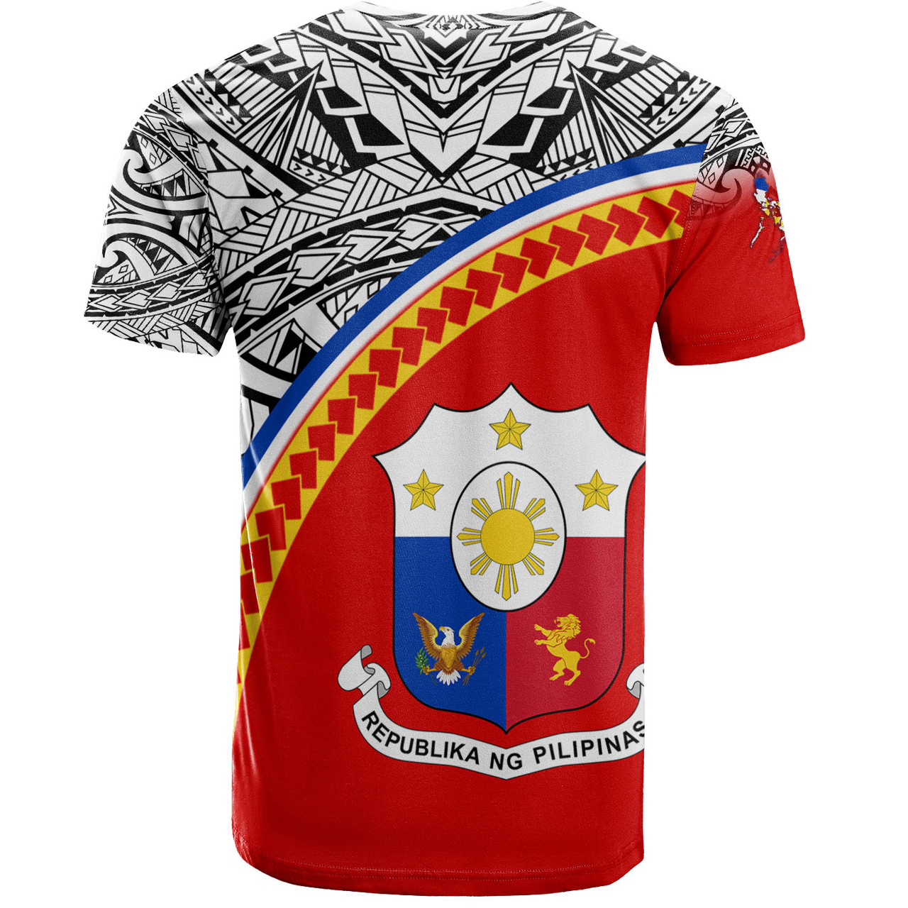 Philippines Filipinos Custom Personalised T-Shirt Tribal Patterns Curve Style