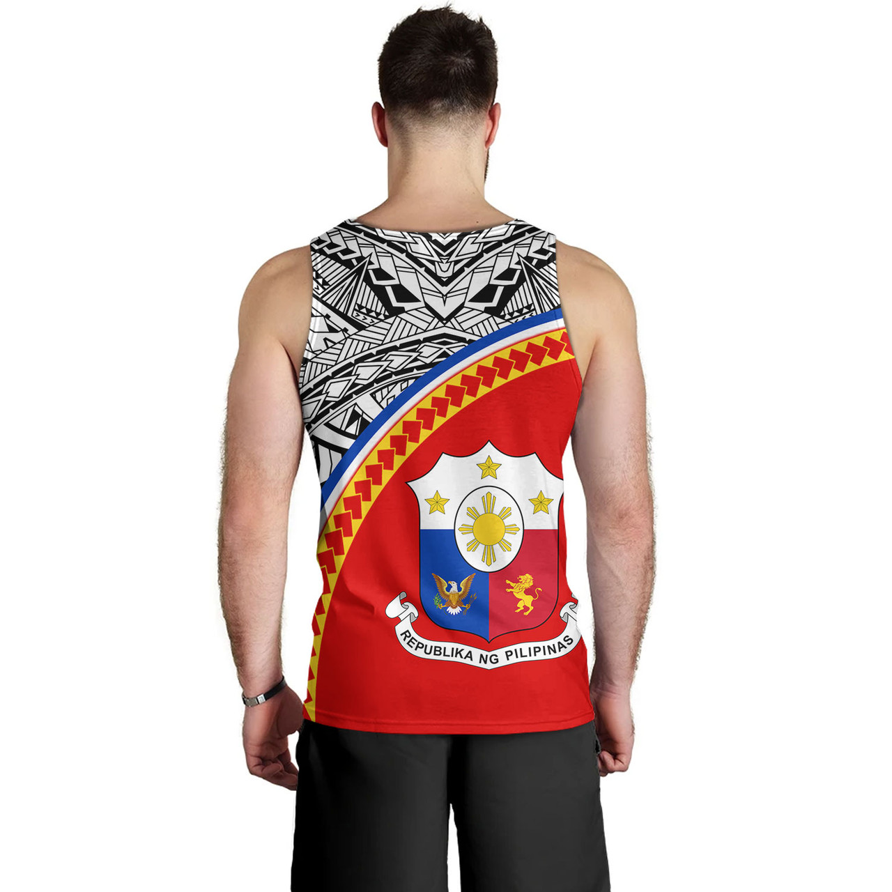 Philippines Filipinos Custom Personalised Tank Top Tribal Patterns Curve Style