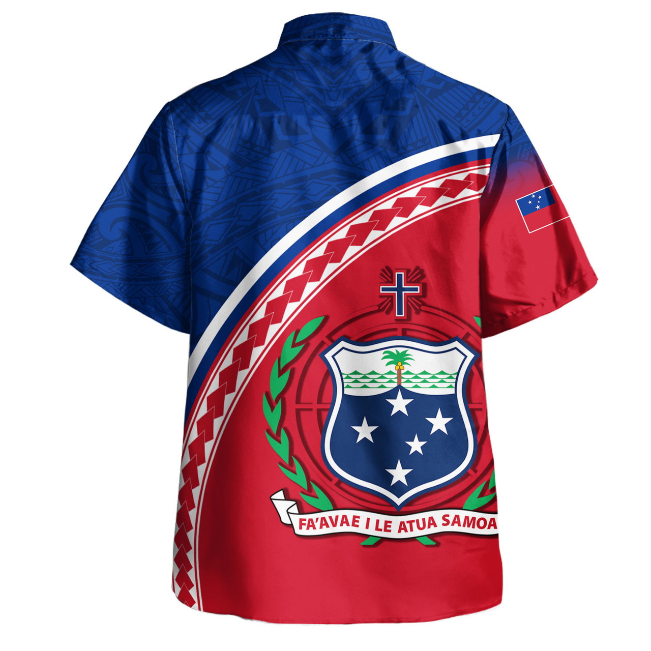 Samoa Custom Personalised Hawaiian Shirt Polynesian Tribal Patterns Curve Style