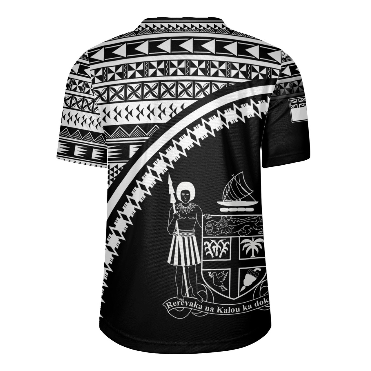 Fiji Custom Personalised Rugby Jersey Fijian Kesakesa Masi Patterns Curve Style