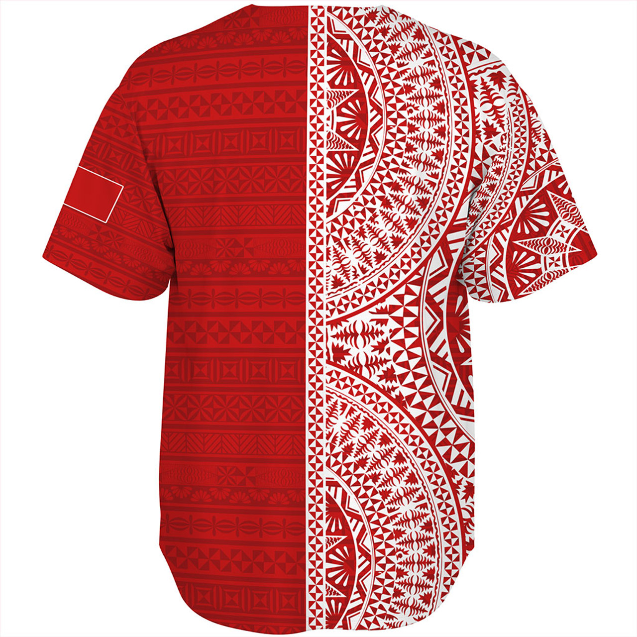Tonga Baseball Shirt Ngatu Traditional Half Concept