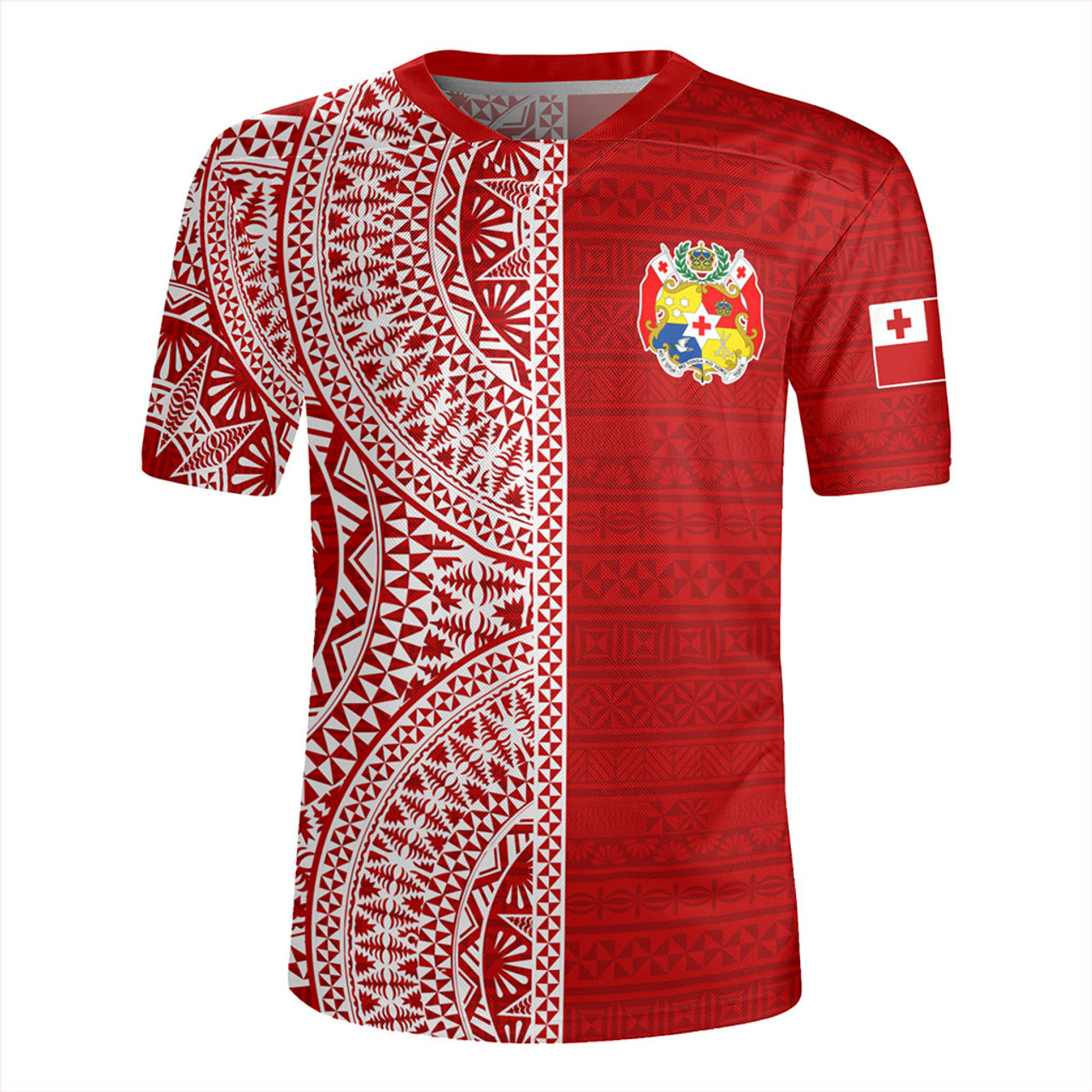 Tonga Rugby Jersey Ngatu Traditional Half Concept