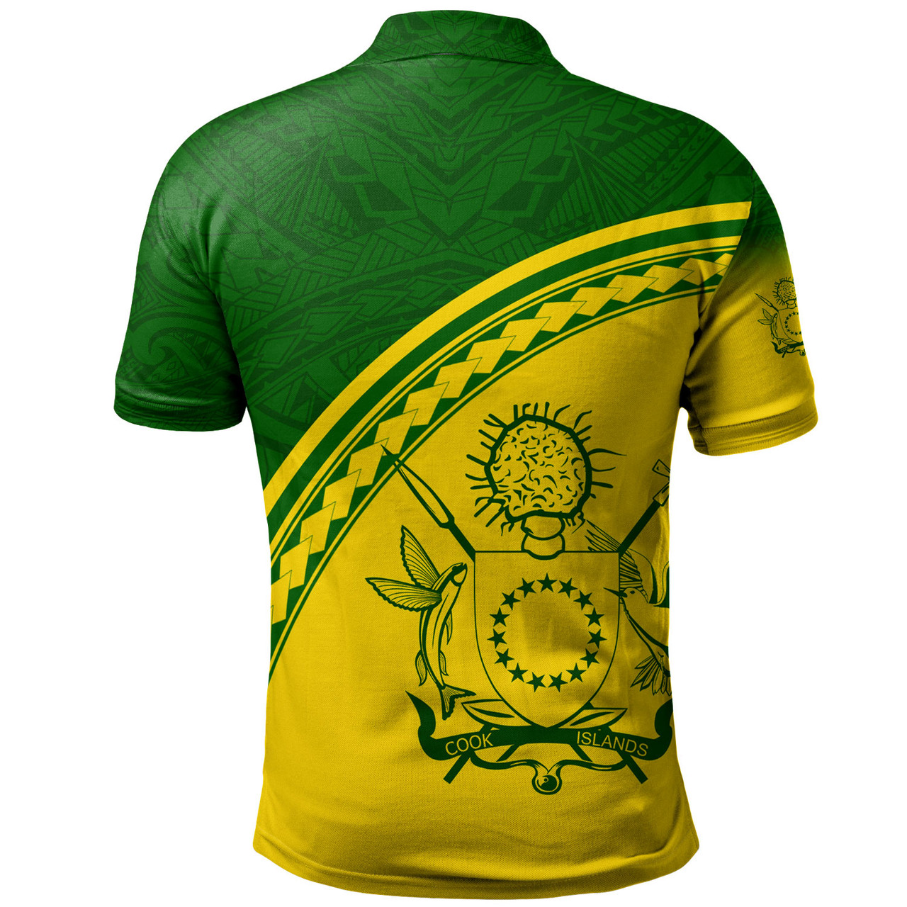 Cook Islands Custom Personalised Polo Shirt Polynesian Tribal Patterns Curve Style
