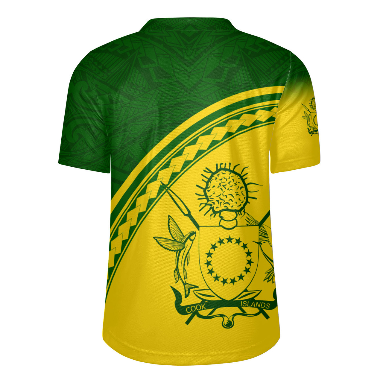 Cook Islands Custom Personalised  Rugby Jersey Polynesian Tribal Patterns Curve Style