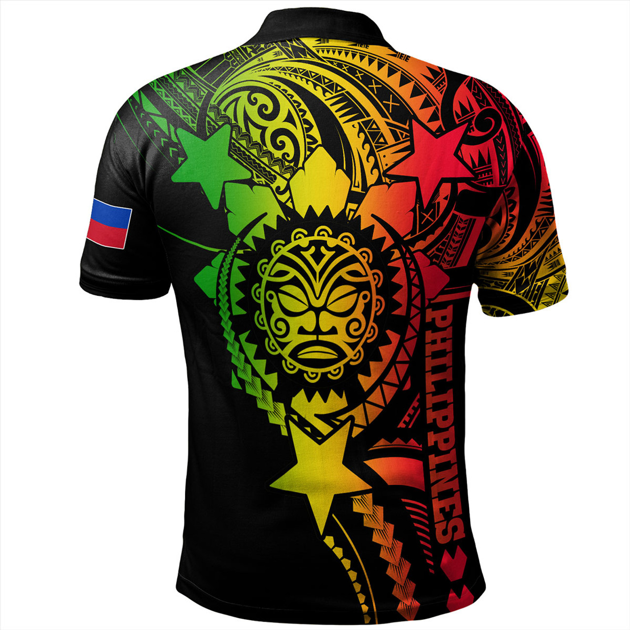 Philippines Filipinos Polo Shirt - Proud To Be Filipino Tribal Sun Batok Reggae Style