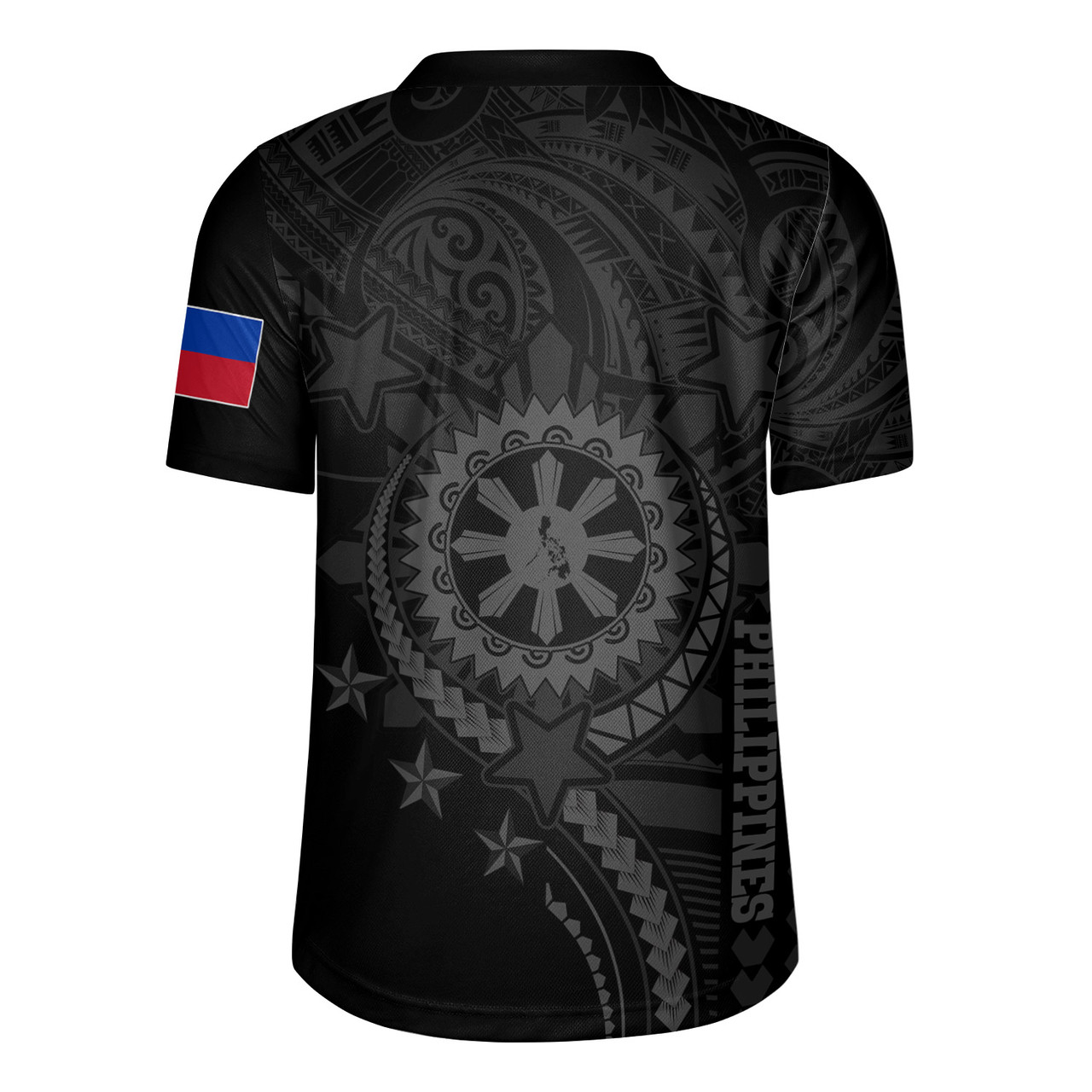 Philippines Filipinos Rugby Jersey - Proud To Be Filipino Tribal Sun Batok Grey Style