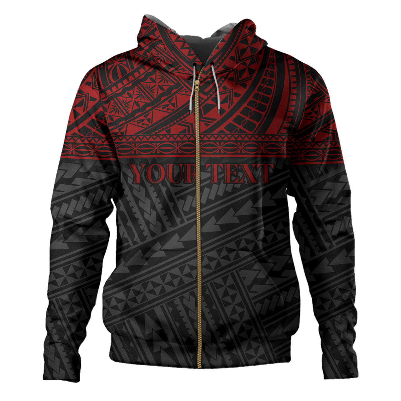 Polynesian Custom Personalised Hoodie Polynesian Tribal Patterns