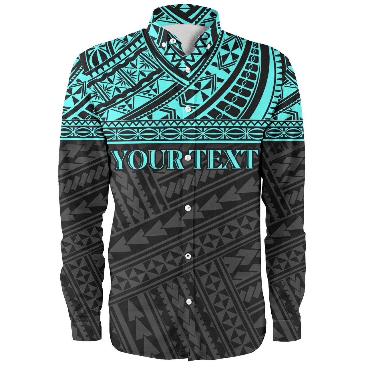 Polynesian Custom Personalised Long Sleeve Shirt Polynesian Tribal Patterns