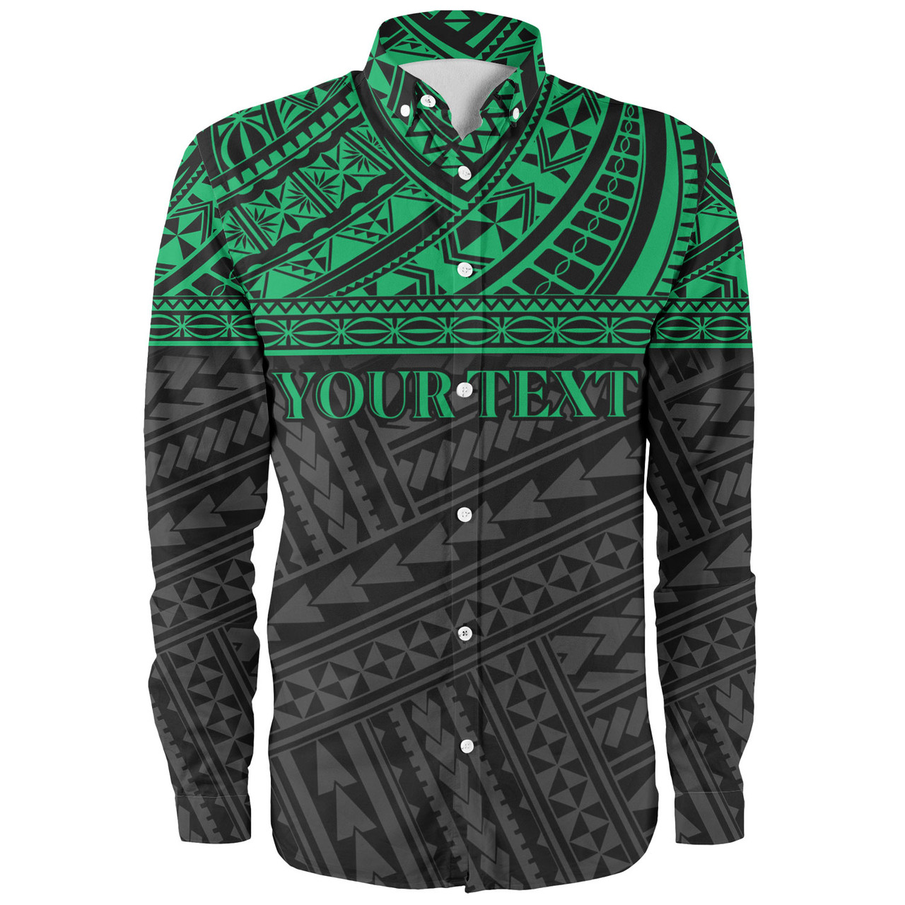 Polynesian Custom Personalised Long Sleeve Shirt Polynesian Tribal Patterns