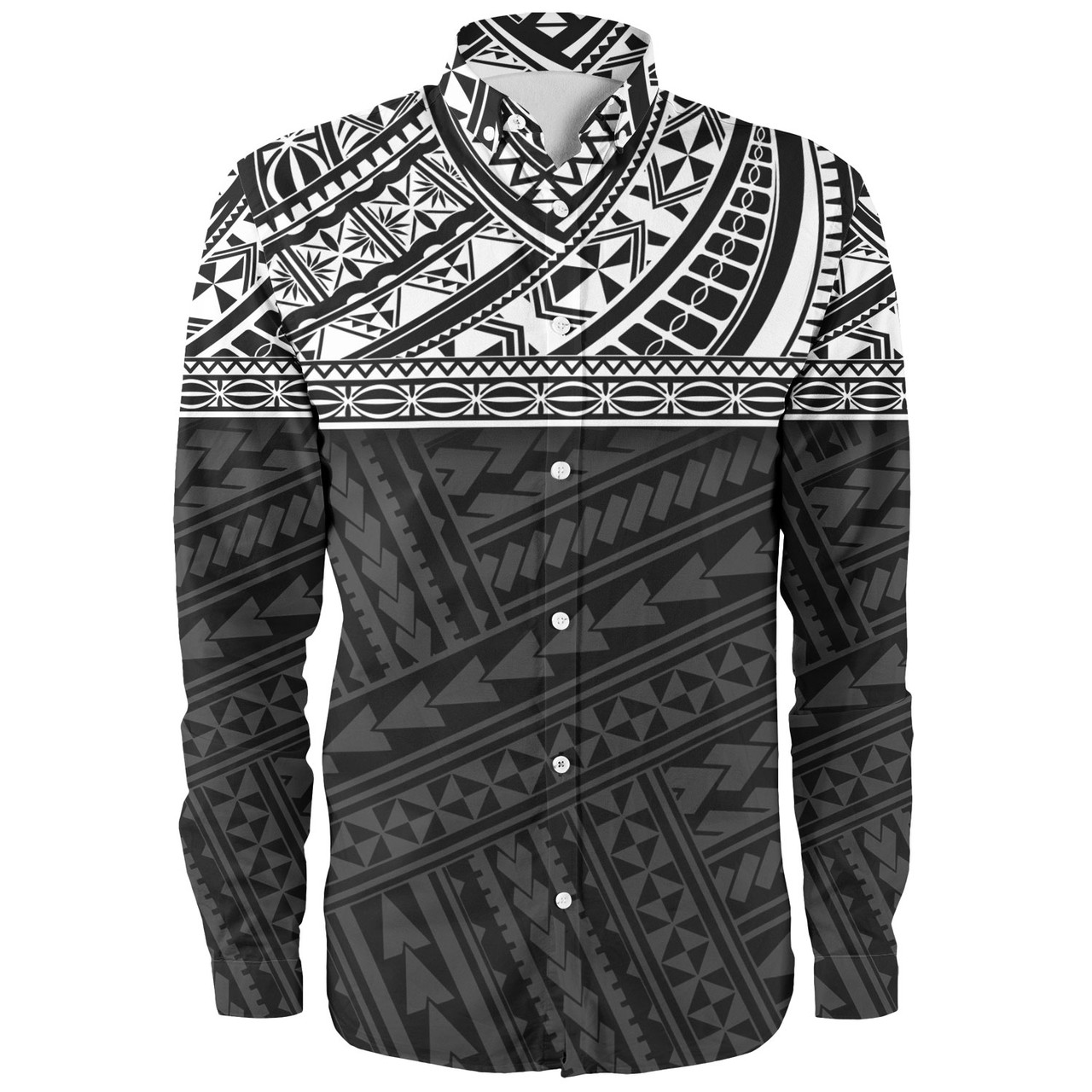 Polynesian Custom Personalised Long Sleeve Shirt Polynesian Tribal Patterns