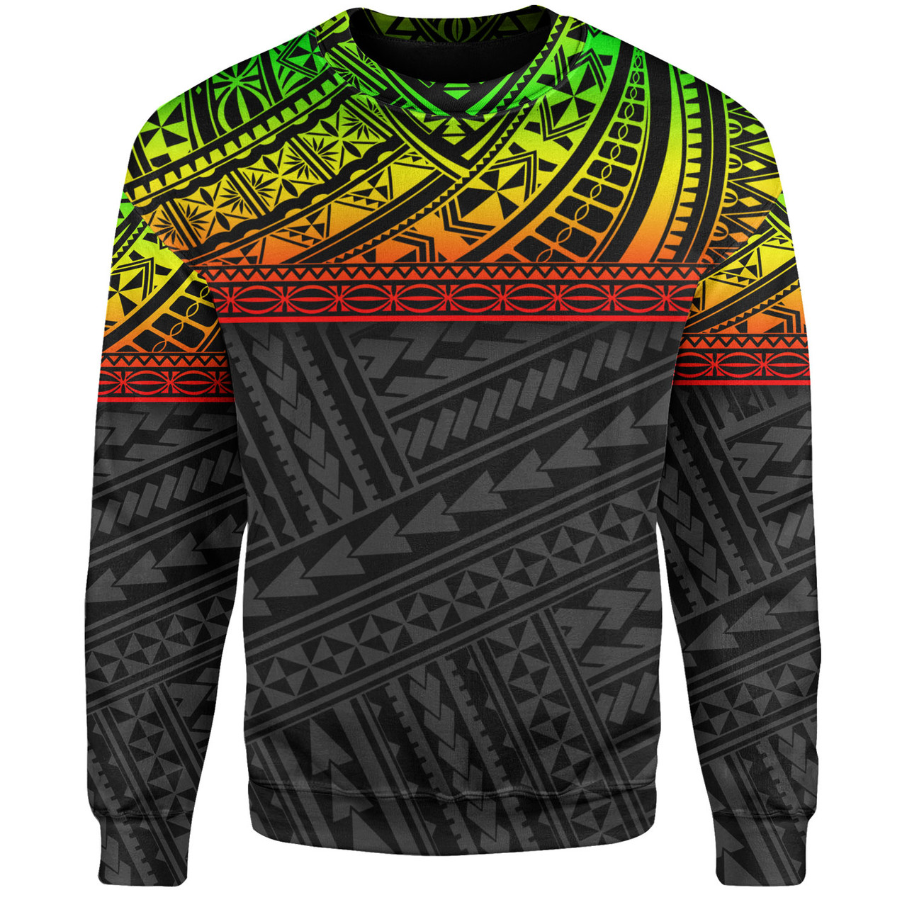 Polynesian Custom Personalised Sweatshirt Polynesian Tribal Patterns