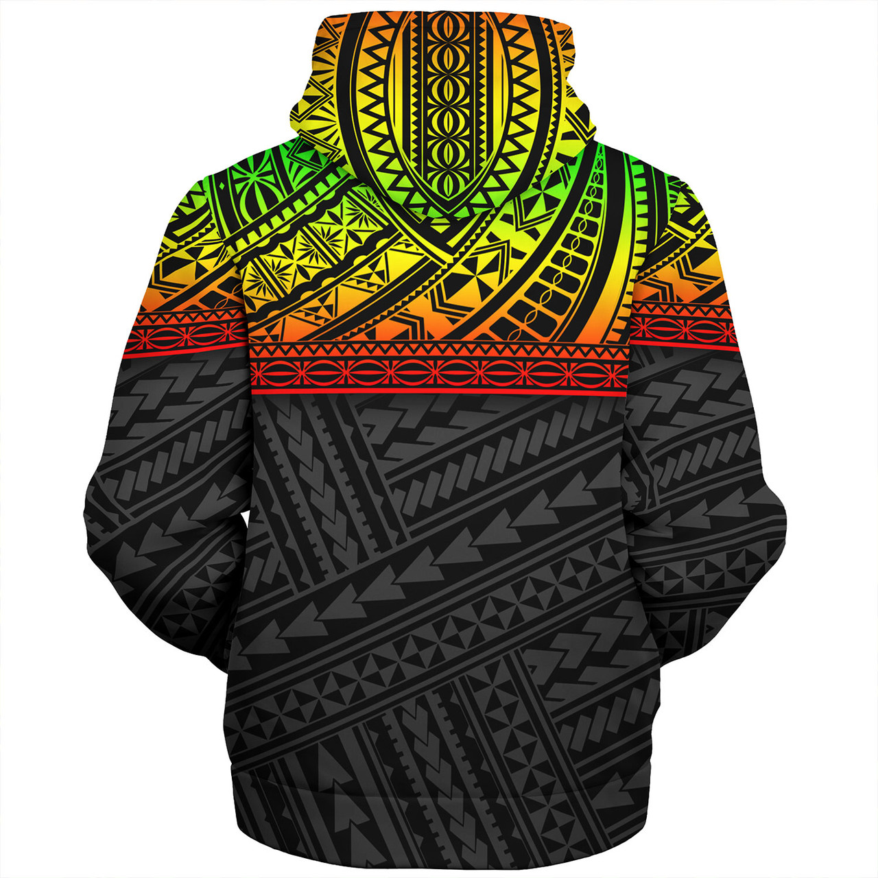 Polynesian Custom Personalised Sherpa Hoodie Polynesian Tribal Patterns