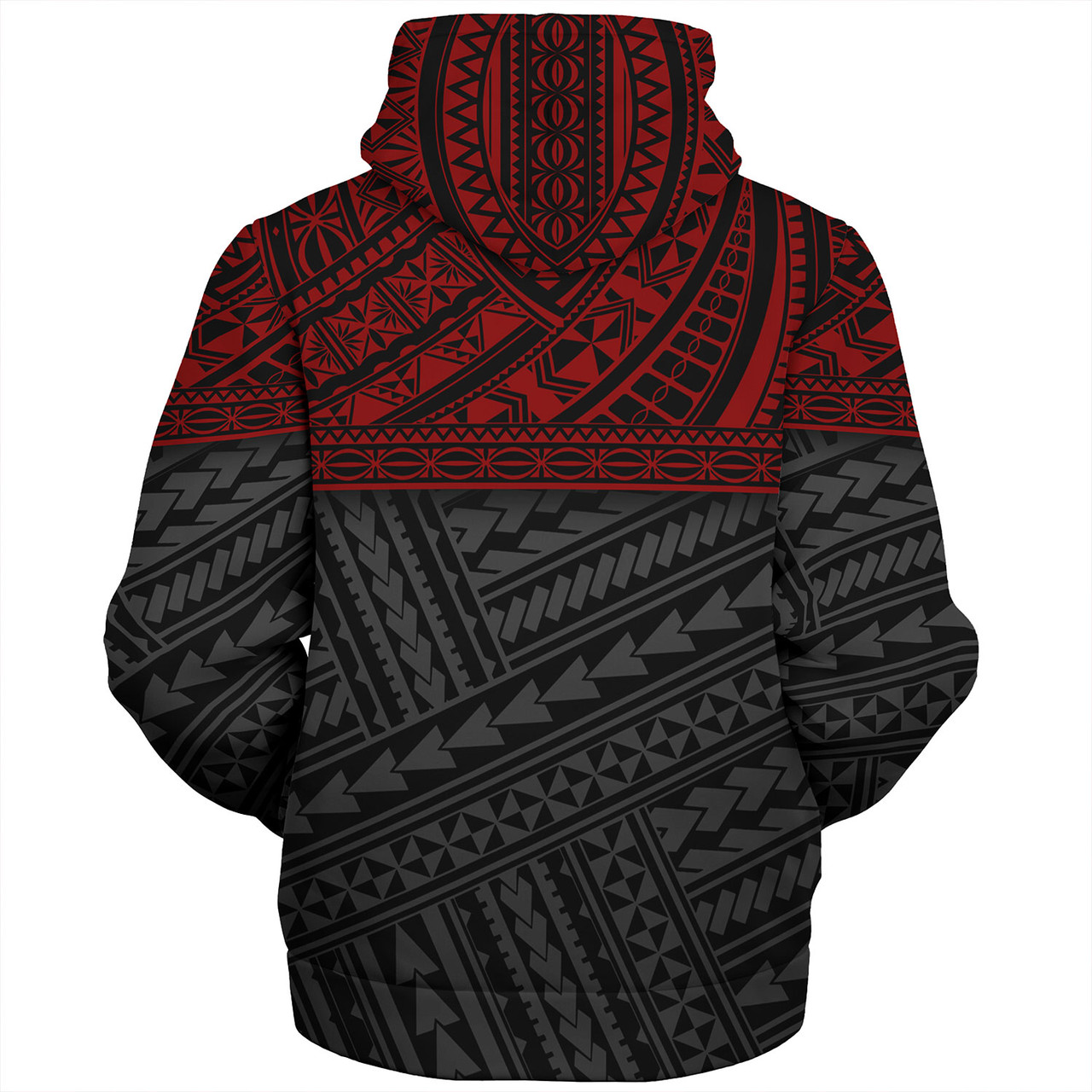 Polynesian Custom Personalised Sherpa Hoodie Polynesian Tribal Patterns