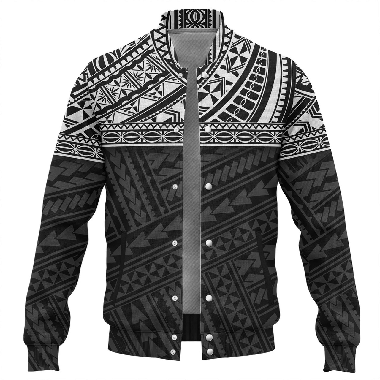 Polynesian Custom Personalised Baseball Jacket Polynesian Tribal Patterns