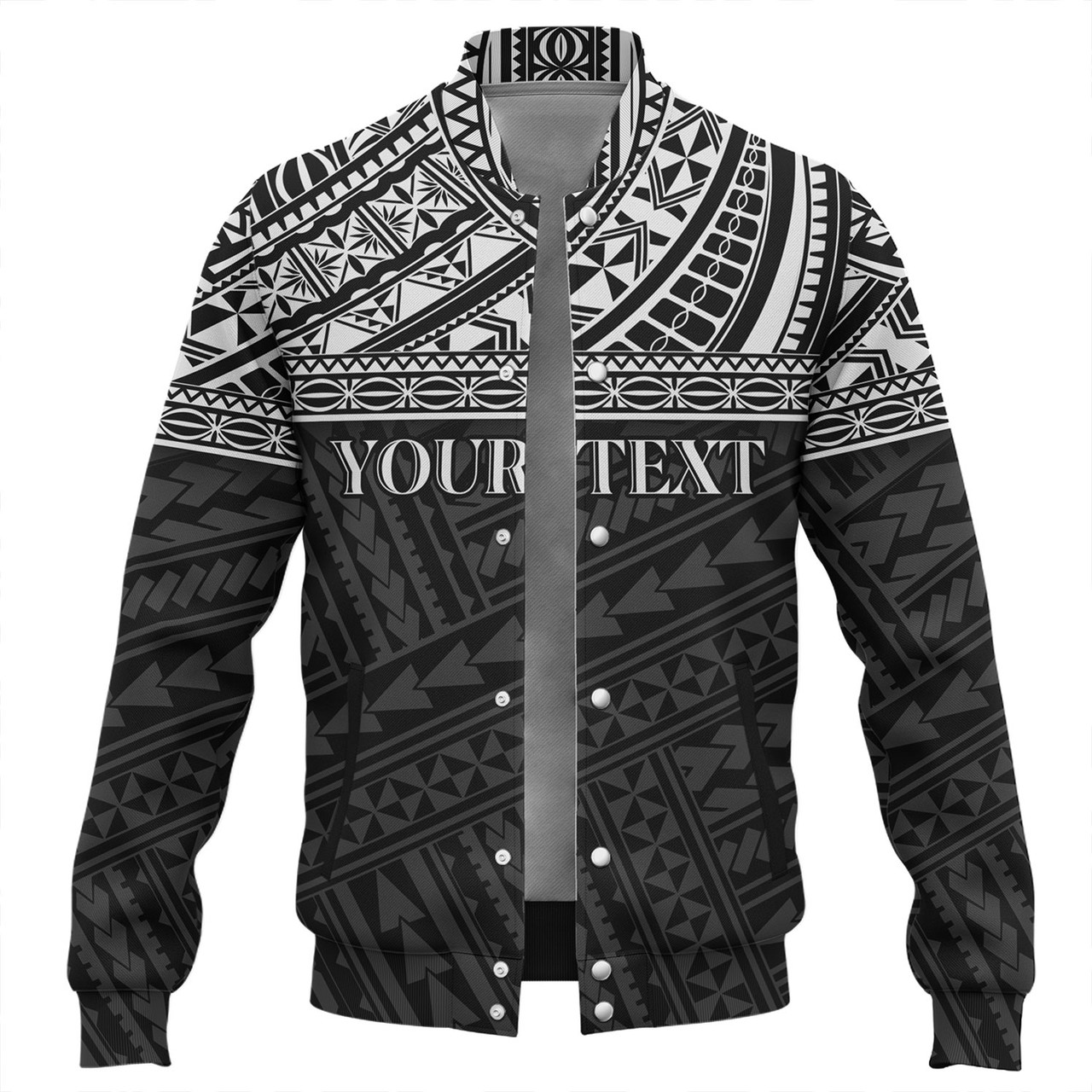 Polynesian Custom Personalised Baseball Jacket Polynesian Tribal Patterns