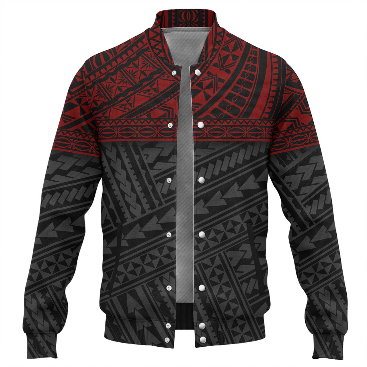 Polynesian Custom Personalised Baseball Jacket Polynesian Tribal Patterns