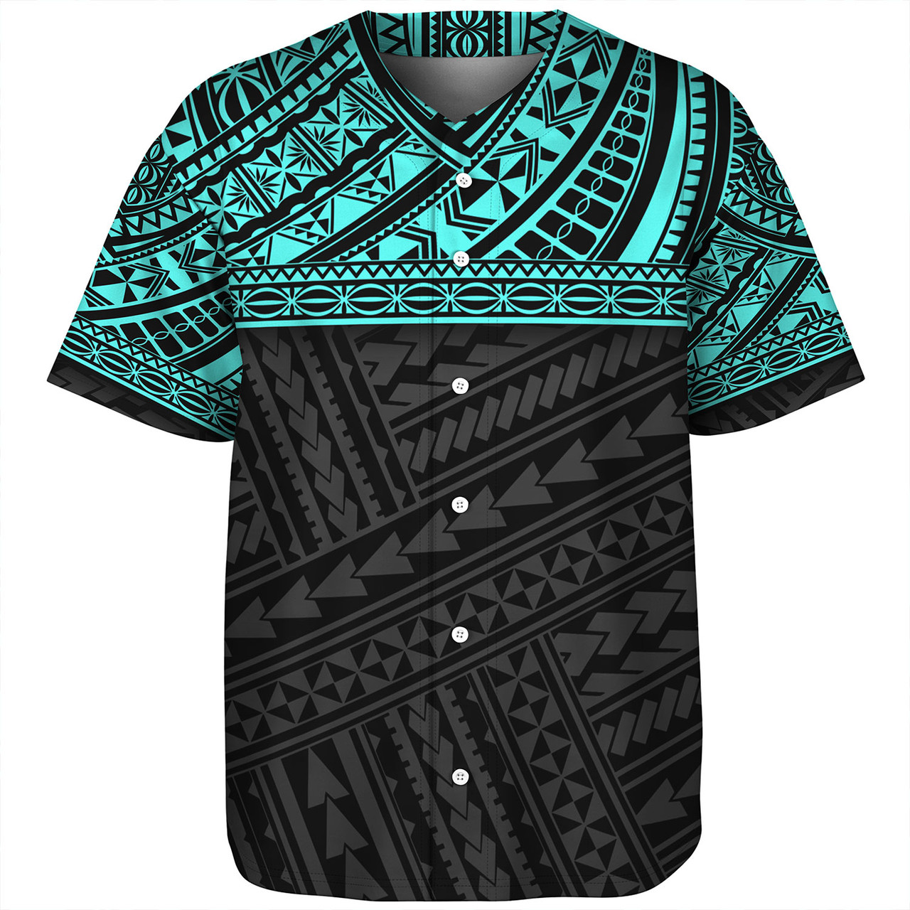 Polynesian Custom Personalised Baseball Shirt Polynesian Tribal Patterns