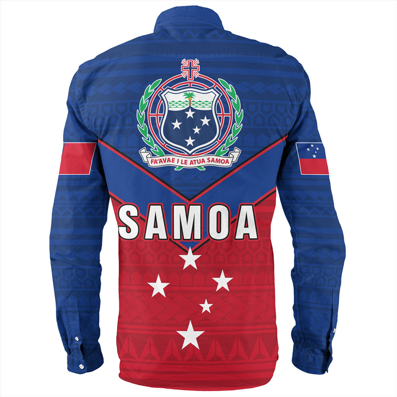Samoa Long Sleeve Shirt Custom Polynesian Tribal Sport Style