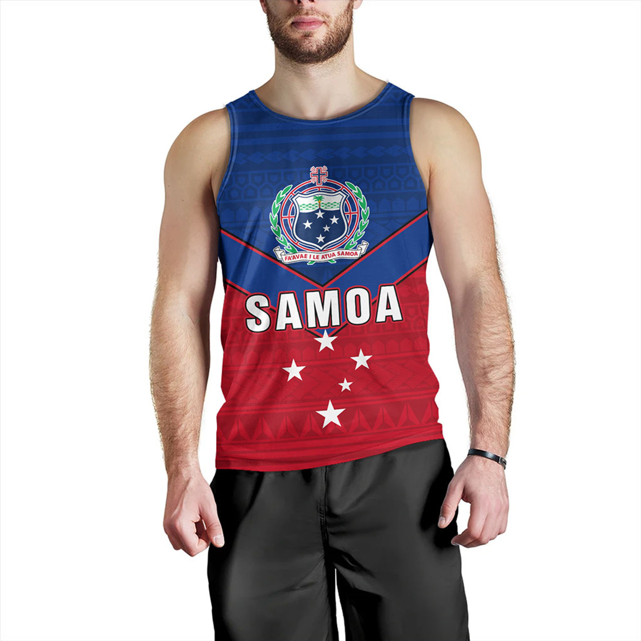 Samoa Tank Top Custom Polynesian Tribal Sport Style