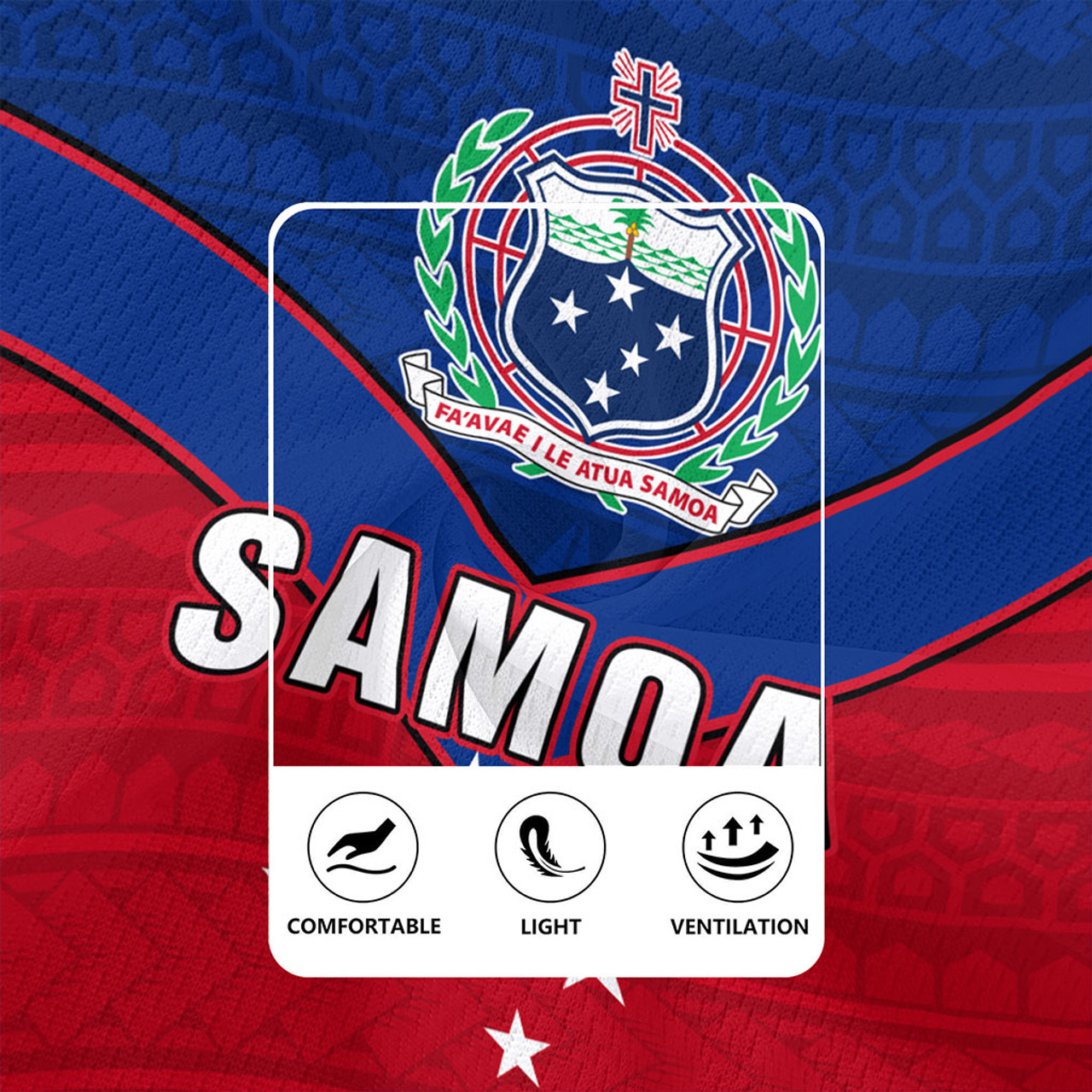 Samoa Rugby Jersey Custom Polynesian Tribal Sport Style