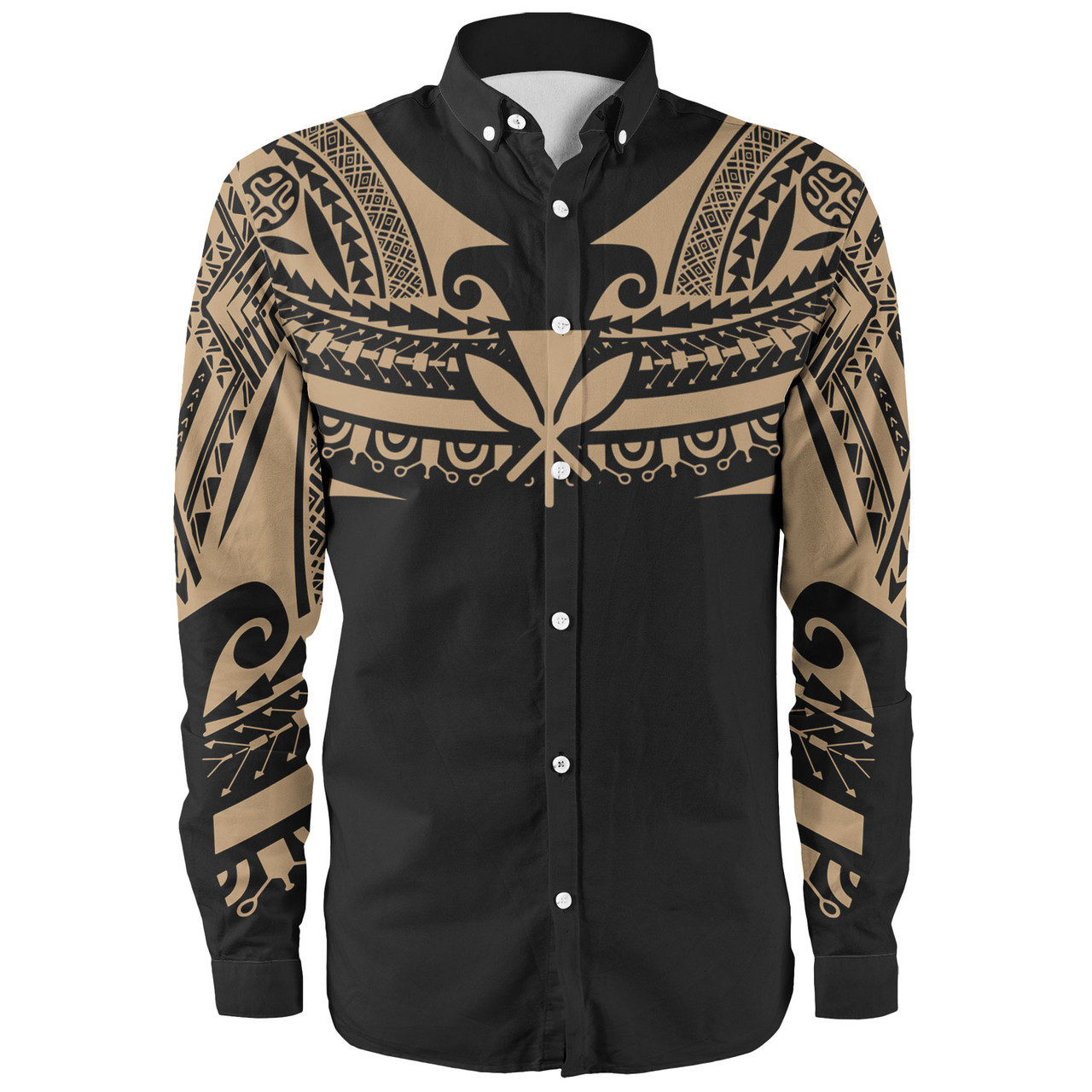 Hawaii Custom Personalised Long Sleeve Shirt Polynesian Tattoo Style
